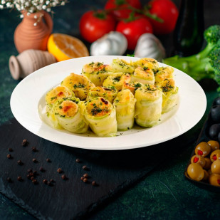 Куриные рулетики в цуккини