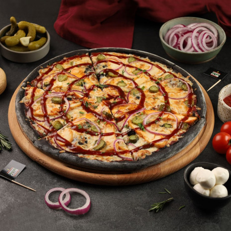 Черная Пицца BBQ