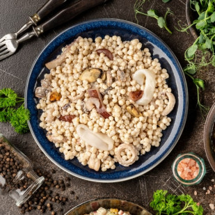 Птитим с морепродуктами