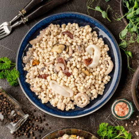 Птитим с морепродуктами