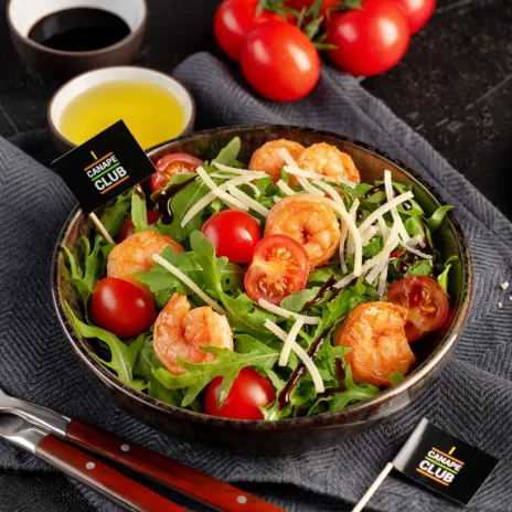 Руккола с креветками