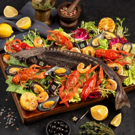 Стерлядь фаршированная на банкет