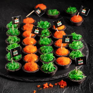 Блэк тартс с чукой и Тобико