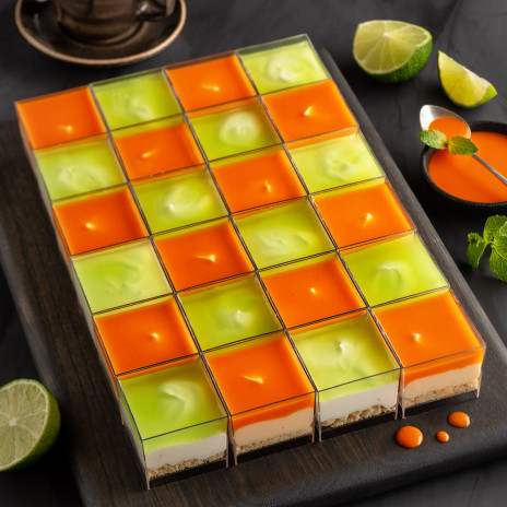 Ассорти чизкейков в верринах