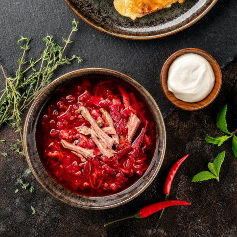 Борщ с говядиной