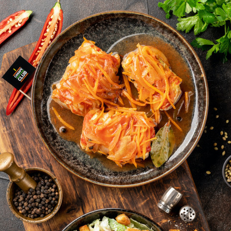 Голубцы с говядиной и курицей