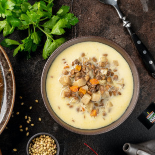 Суп из чечевицы с карри