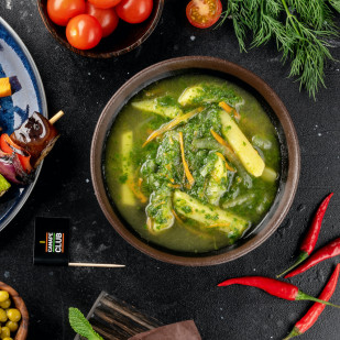 Зеленые щи со шпинатом