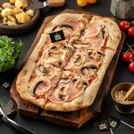 Римская пицца Ветчина-грибы 