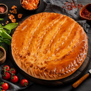 Русский пирог с мясом