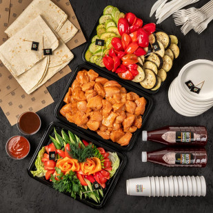 Набор ДЛЯ ЖАРКИ с шашлыком из курицы в апельсиновом маринаде