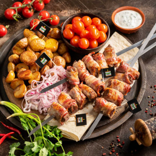 Шашлык из говяжьей печени